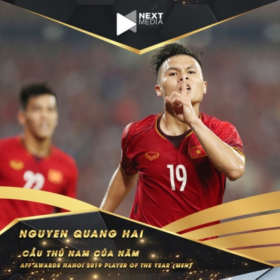 Quang Hải đánh bại &quot;Messi Thái&quot;, bóng đá Việt Nam thống trị hạng mục quan trọng nhất AFF Awards 2019