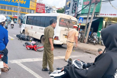 Vụ xe khách “lùa” hàng loạt xe máy ở Đồng Nai: Xác định nguyên nhân ban đầu