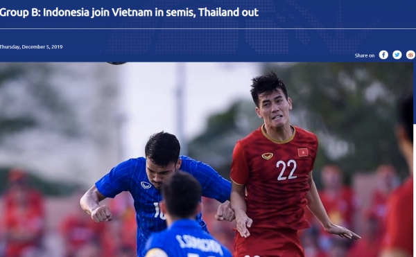 AFC khen ngợi tinh thần chiến đấu và bản lĩnh của U22 Việt Nam