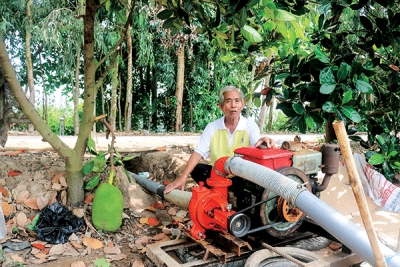 Chủ động nguồn nước sản xuất lúa và cây ăn trái trong mùa khô