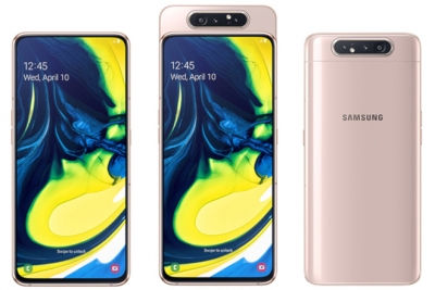 Galaxy A80 với camera lật đã chính thức được “lên kệ”