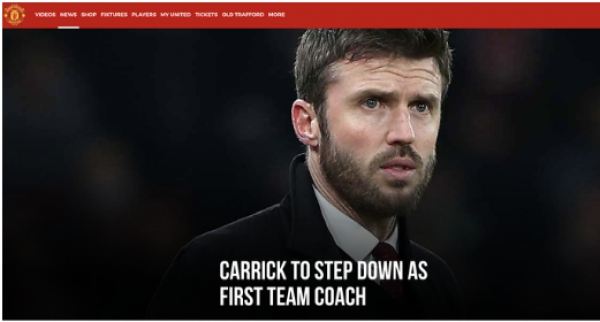 Sốc: Michael Carrick chia tay Man United sau chiến thắng Arsenal