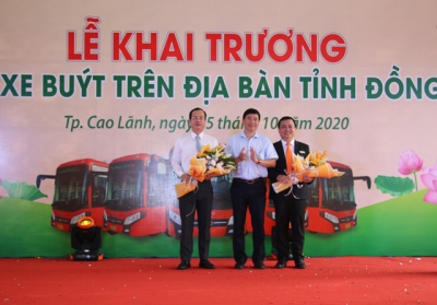 Khai trương 9 tuyến xe buýt không trợ giá trên địa bàn tỉnh Đồng Tháp