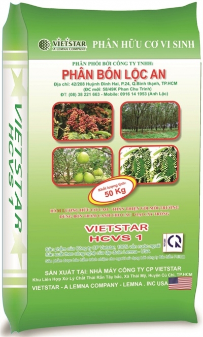 Phân hữu cơ vi sinh VIETSTAR HCVS 1