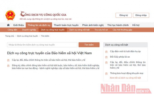 Nhiều tiện ích cho người dân, doanh nghiệp từ dịch vụ công trực tuyến