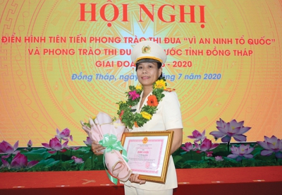 Nữ trưởng Công an phường tiêu biểu của Đất Sen hồng