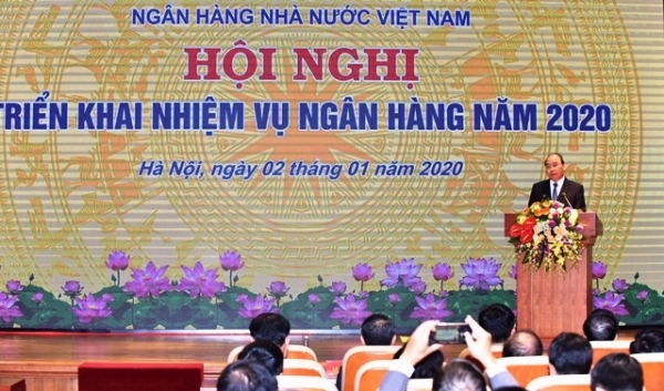 Thủ tướng dự Hội nghị triển khai nhiệm vụ năm 2020 ngành ngân hàng