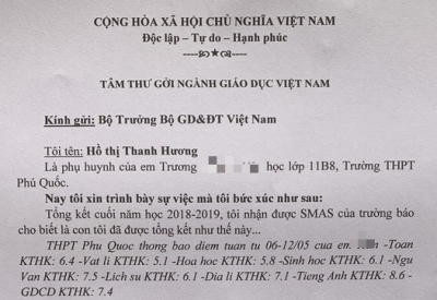 “Á khôi doanh nhân” xúc phạm hiệu trưởng ở Phú Quốc viết tâm thư gửi Bộ trưởng GD-ĐT