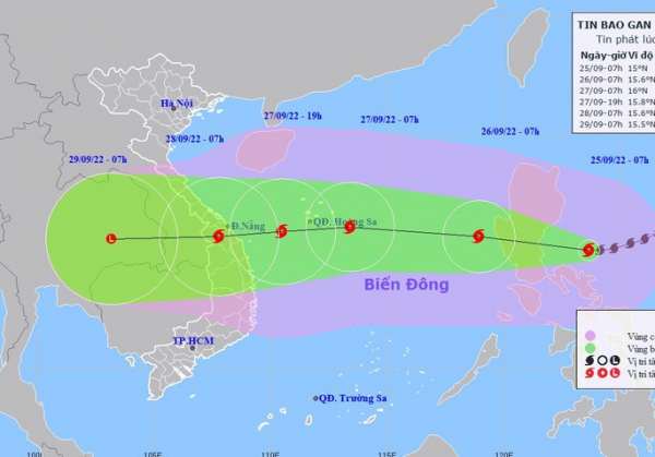 Liên tục mạnh lên, bão Noru giật cấp 17, hướng rất nhanh vào miền Trung