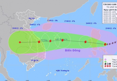 Liên tục mạnh lên, bão Noru giật cấp 17, hướng rất nhanh vào miền Trung