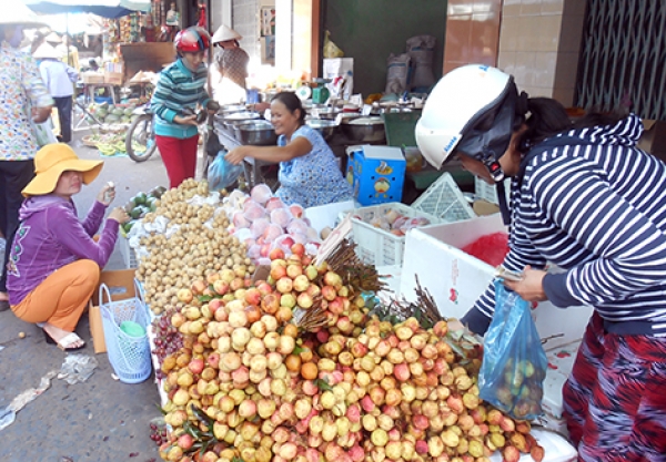 Vải đầu mùa giá cao