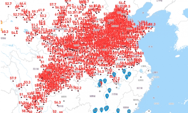 Trung Quốc trải qua nắng nóng cực đoan, nhiệt độ mặt đất cao khủng khiếp