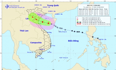 Bão số 2 có diễn biến khó lường về cường độ và hướng di chuyển