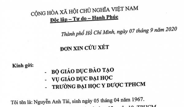 ĐH Y Dược TP HCM không gia hạn nhận chứng chỉ tiếng Anh, Phụ huynh làm đơn lên Bộ GD-ĐT