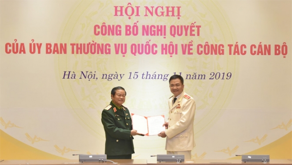 Thiếu tướng Nguyễn Minh Đức, 50 tuổi, giữ chức Phó Chủ nhiệm Ủy ban Quốc phòng và An ninh