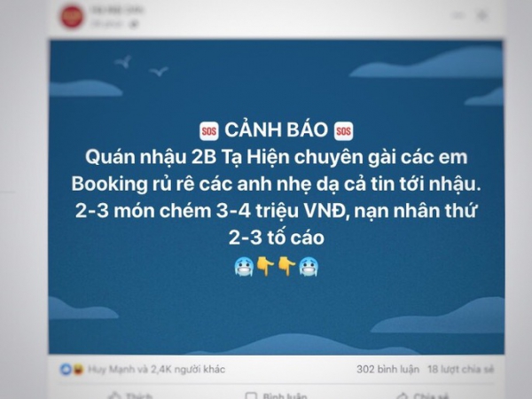 Xôn xao thông tin quán ăn Ngon trên phố Tạ Hiện có dấu hiệu “câu khách”, “chặt chém”.