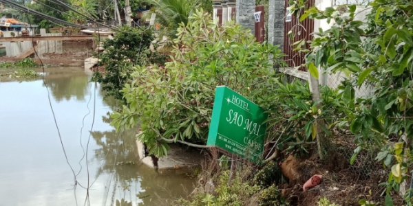 Tiền Giang: Sạt lở mùa khô, cắt đứt giao thông một tuyến đường