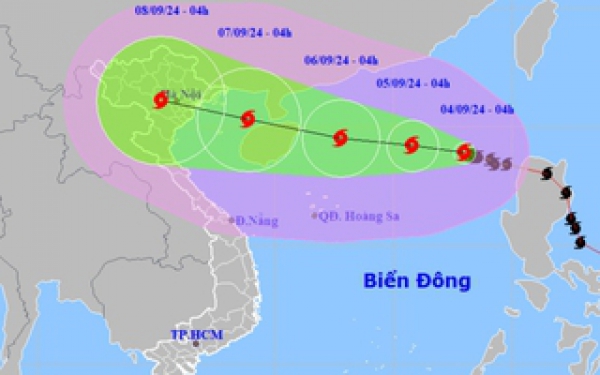 Bão số 3 giật cấp 17 đang di chuyển rất nhanh vào Vịnh Bắc Bộ