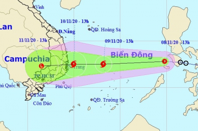 Áp thấp nhiệt đới vào Biển Đông, khả năng mạnh lên thành bão số 12