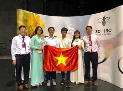 Cả 4 học sinh Việt Nam đều đoạt giải Olympic Sinh học quốc tế 2019