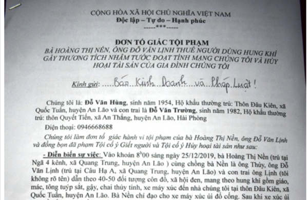 Vụ đòi nợ dã man ở Hải Phòng: Công an huyện An Lão có chậm trễ xử lý tội phạm?