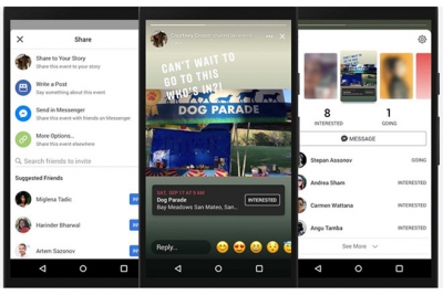 Tính năng mới của Facebook cho phép chia sẻ các sự kiện trong Stories