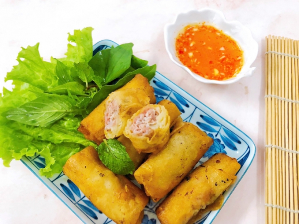 Chả giò khoai môn thịt heo