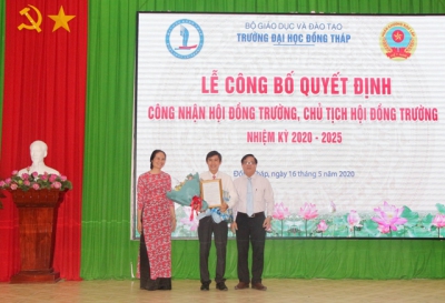 Công bố quyết định công nhận Hội đồng Trường Đại học Đồng Tháp, nhiệm kỳ 2020 - 2025