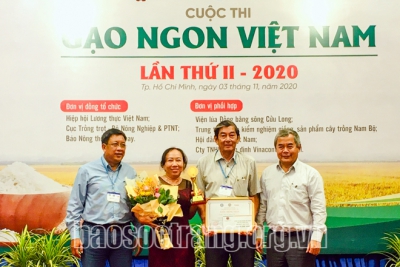 Cuộc thi Gạo ngon Việt Nam lần II - Năm 2020 Gạo ST25 đoạt giải nhất