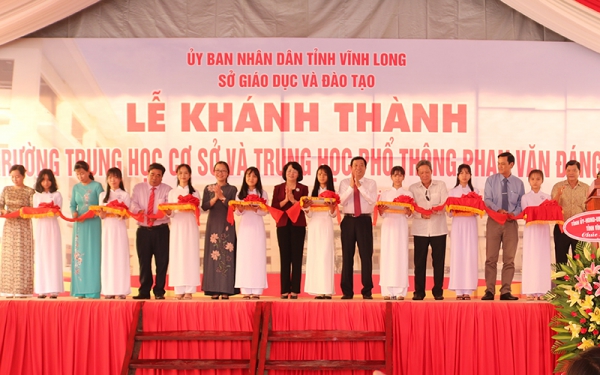 Khánh thành trường học tại Vĩnh Long