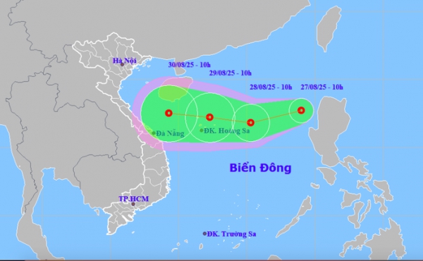 Áp thấp nhiệt đới hình thành trên Biển Đông, giật cấp 8