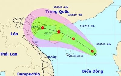 Áp thấp mạnh lên thành bão trên Biển Đông