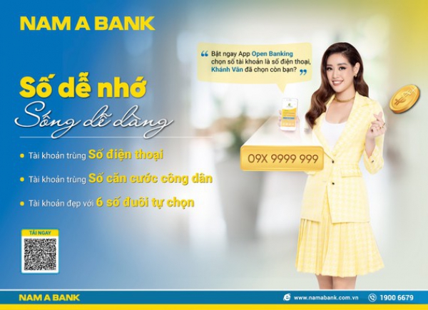 Sở hữu tài khoản số đẹp như ý với nhiều ưu đãi tại Nam A Bank