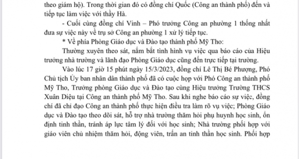 Tạm giữ thầy giáo nhắn tin “gạ tình” nữ sinh lớp 8