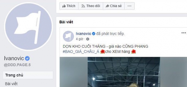 Cựu sao Chelsea bị người Việt hack Facebook để...bán quần áo?