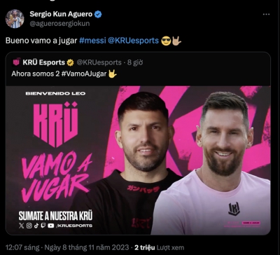 Messi hướng đến môn thể thao mới cùng “Kun” Aguero