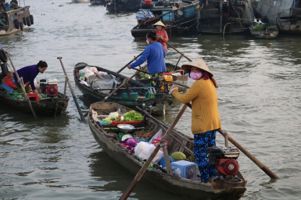 Chợ nổi Cái Răng vào Xuân