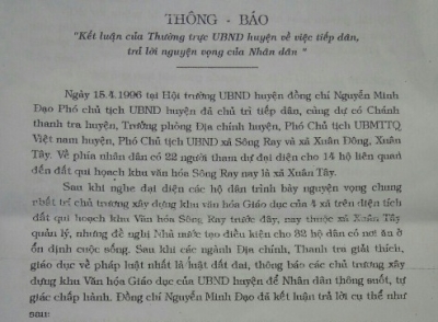 Huyện Cẩm Mỹ - Đồng Nai: Bối rối quản lý và sử dụng đất đai