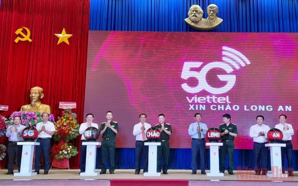 Viettel chính thức phát sóng mạng 5G tại Long An