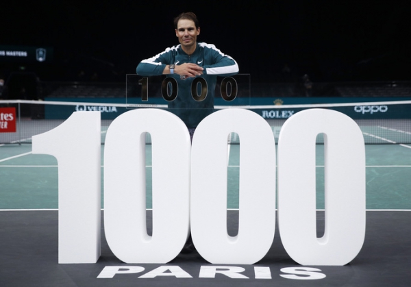 Rafael Nadal cán mốc 1.000 trận thắng trong sự nghiệp