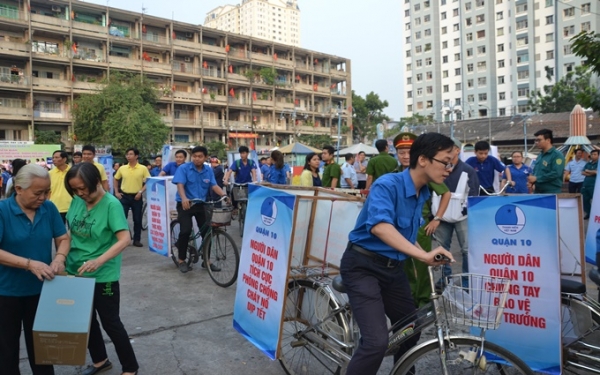 TP Hồ Chí Minh ra quân tháng thành phố sạch - văn hóa