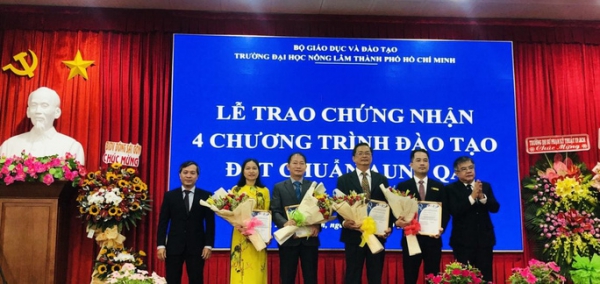 4 chương trình đào tạo của Trường ĐH Nông lâm TP HCM đạt chuẩn AUN-QA