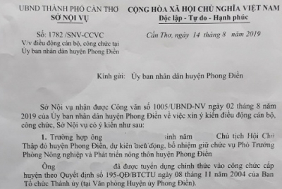 TP Cần Thơ: Bí thư Đảng ủy xã đi du lịch nghỉ 1,5 ngày bị kỷ luật cảnh cáo