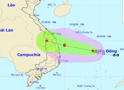 Áp thấp nhiệt đới khả năng mạnh lên thành bão, hướng thẳng vào miền Trung