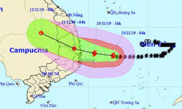Bão số 6 giật cấp 13 áp sát, đêm nay đổ bộ vào Quảng Ngãi-Khánh Hòa