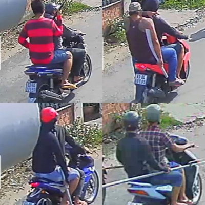 Hàng chục đối tượng ở Tiền Giang mang hung khí "diễu hành" giữa ban ngày