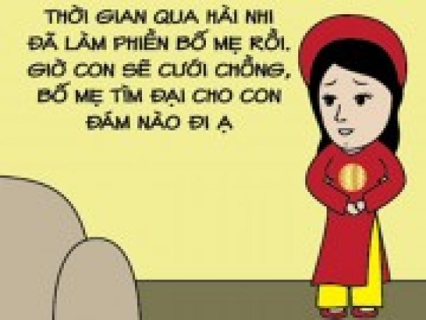 Tình hình của một số bạn nữ sau khi biết điểm thi