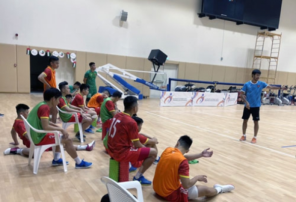 Tuyển futsal Việt Nam tự tin trước Lebanon