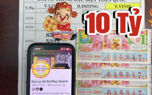 Mua 5 tờ vé số khi đang uống cà phê, người đàn ông ở Vĩnh Long thành “tỉ phú”