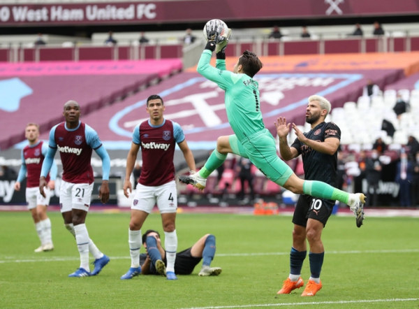 Man City thoát hiểm trước West Ham, tiếp tục văng Top 10